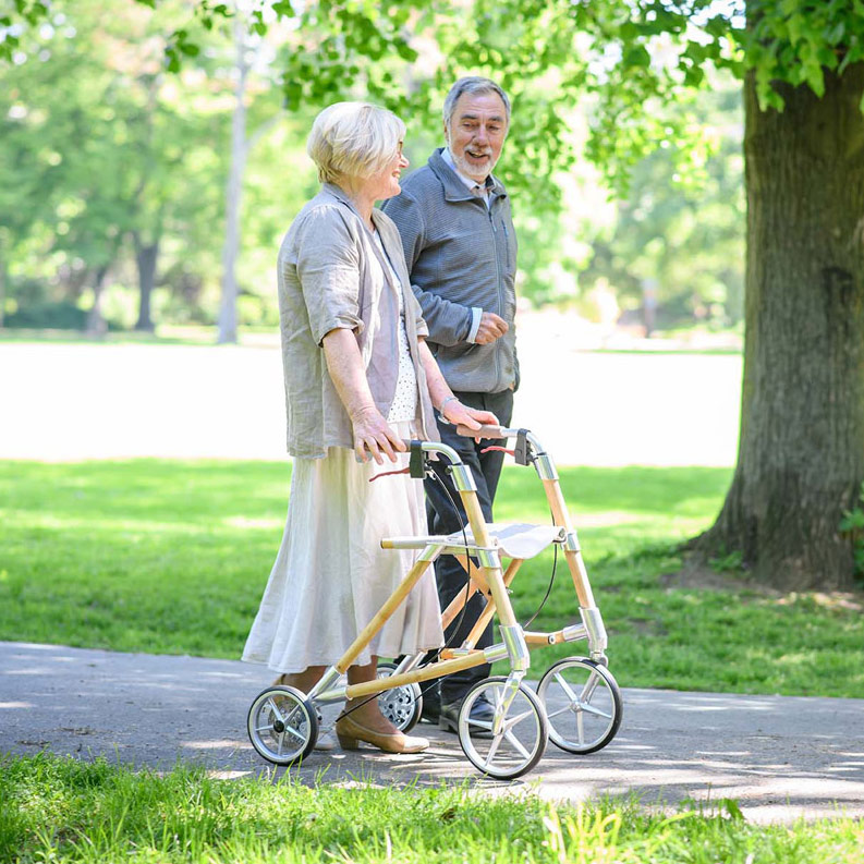 Rollator der Zukunft, nachhaltiger Rollator aus Bambus